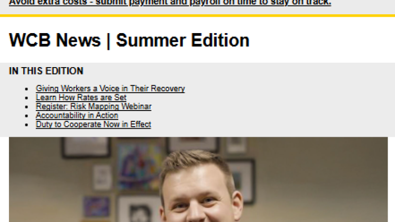 picture of the summer edition of WCB News